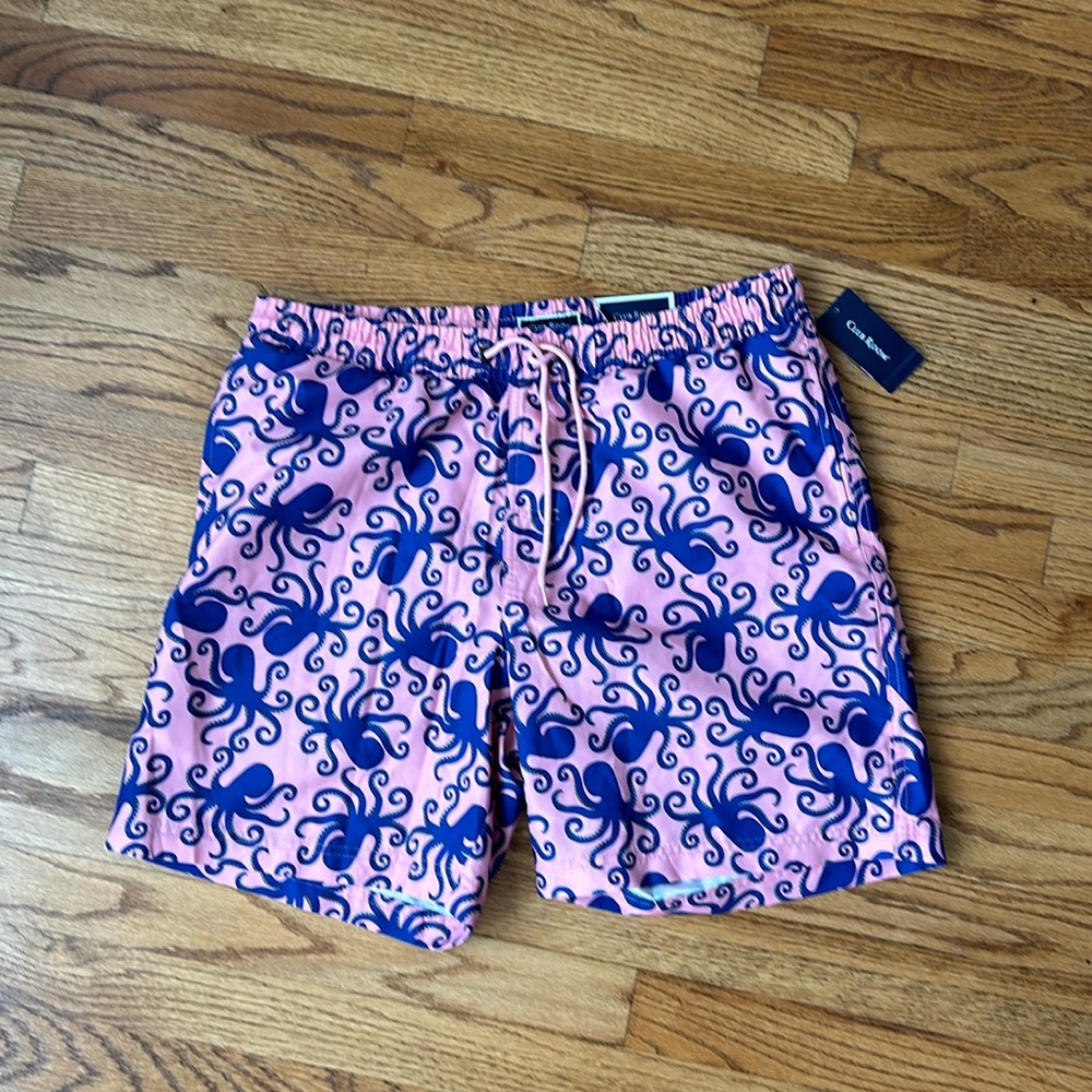 Men’s octopus swim trunks unused
